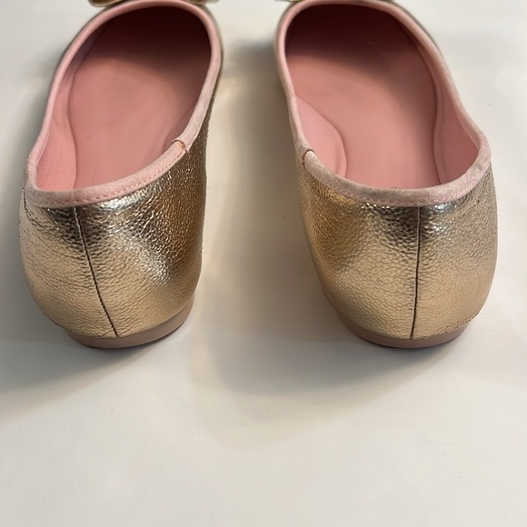 TED BAKER PINK METALLIC FLATS SIZE 8 - Picture 6 of 17